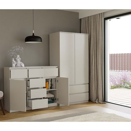 Malwa 2D6S Chest of Drawers in Cashmere Beige