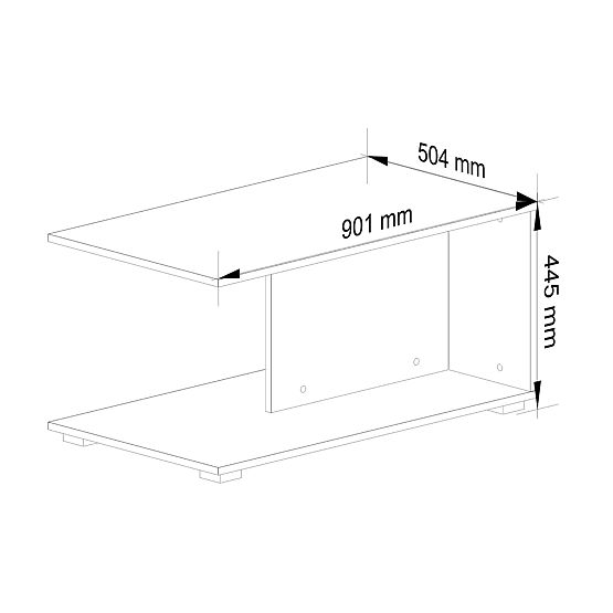 MARGO SONOMA OAK COFFEE TABLE