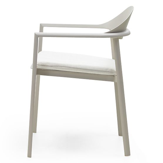 Marinelli Garden Chair, Aluminum, Light Beige