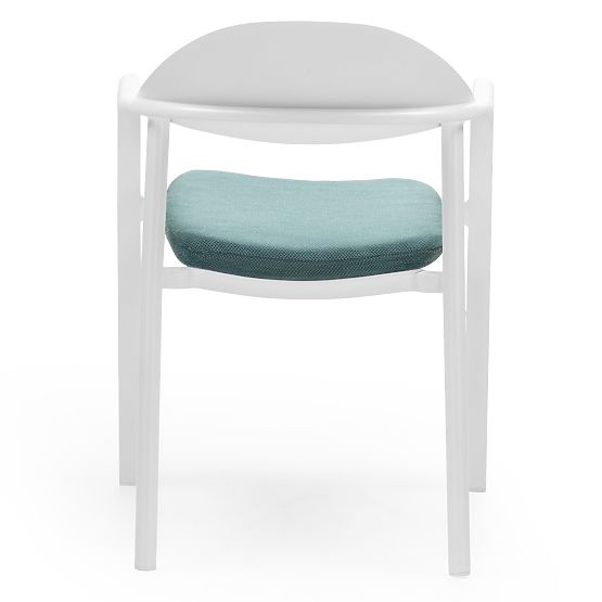 Marinelli Garden Chair, Aluminum, White/Green