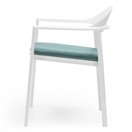Marinelli Garden Chair, Aluminum, White/Green