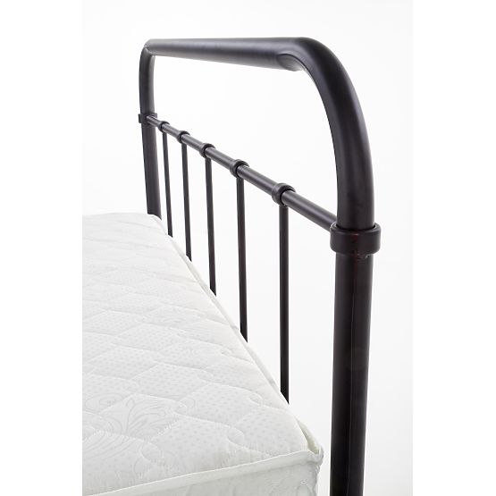 Metal bed LINDA 120x200 cm - black