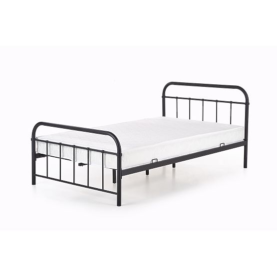 Metal bed LINDA 120x200 cm - black