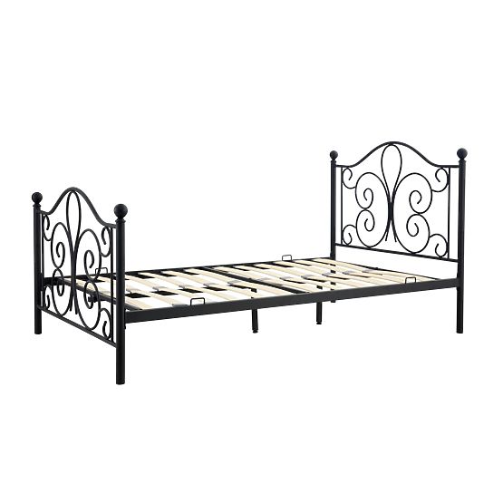 Metal bed PANAMA 120x200 - black