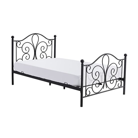 Metal bed PANAMA 120x200 - black