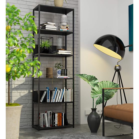 METAL LOFT SHELF 600 BLACK/BLACK