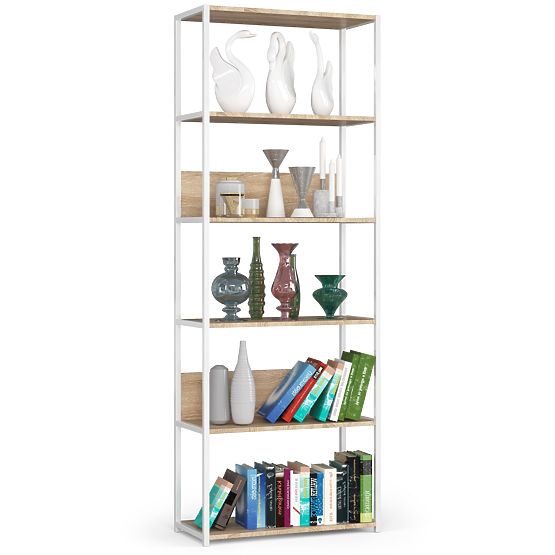 METAL LOFT SHELF 700 WHITE/SONOMA OAK
