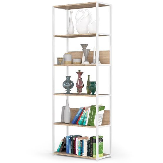 METAL LOFT SHELF 700 WHITE/SONOMA OAK