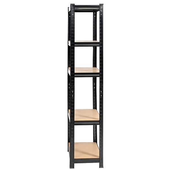 METAL SHELF 70x30x154 BLACK