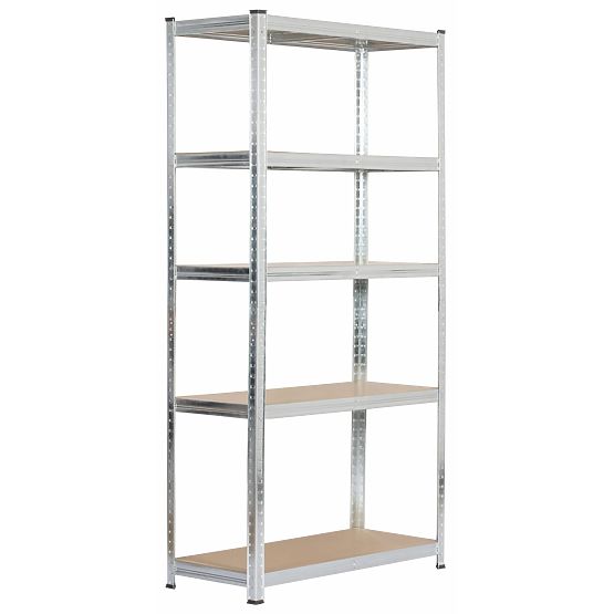 METAL SHELF 90x40x180 SILVER