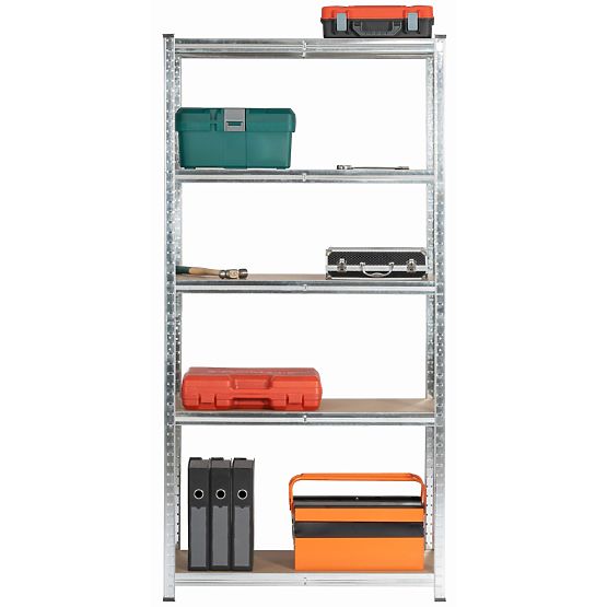 METAL SHELF 90x40x180 SILVER