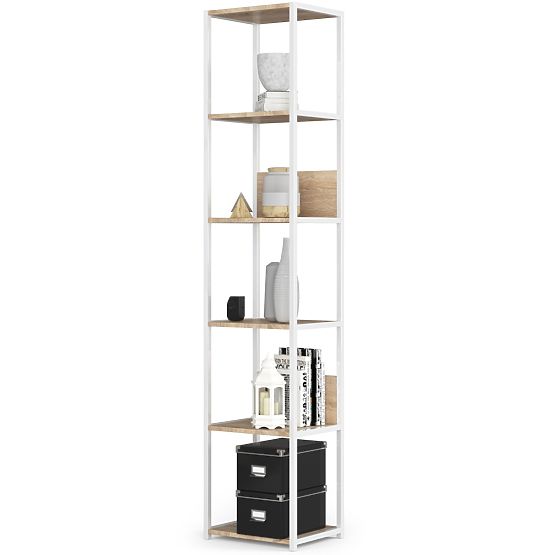METAL SHELF LOFT 400 WHITE/SONOMA OAK