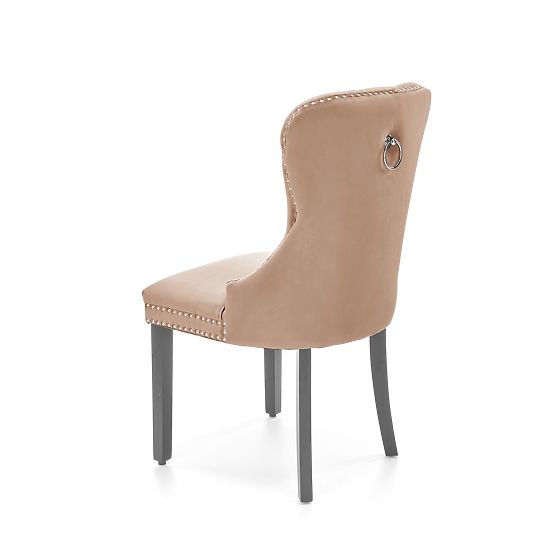 MIYA Chair Black / Upholstery: Beige (1p=2pcs)