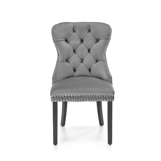MIYA Chair Black / Upholstery: Gray (1p=2pcs)