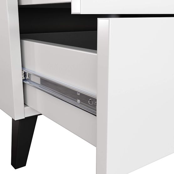 MOBI K-05 WHITE BLACK CHEST OF DRAWERS