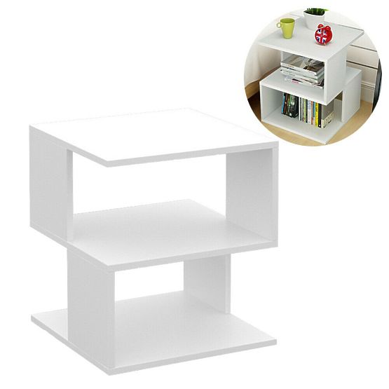 Modern 3-Level Nightstand Conference Cabinet