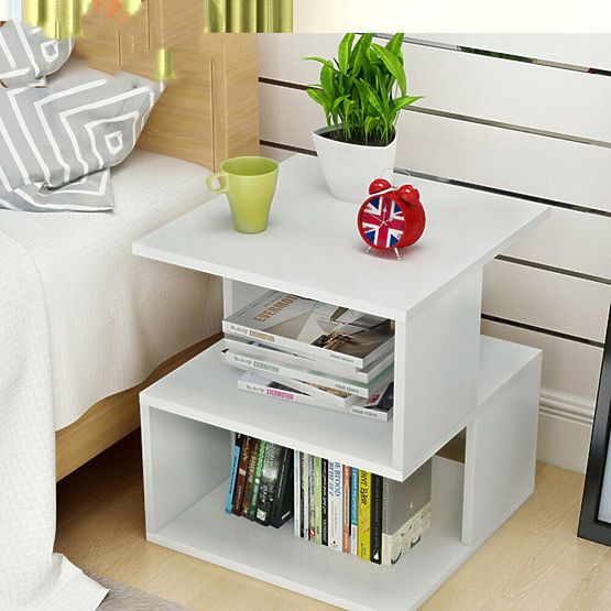 Modern 3-Level Nightstand Conference Cabinet