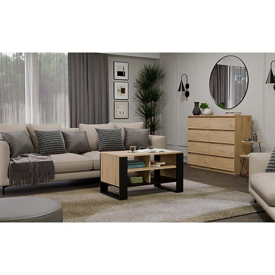 Modern 4P Table OAK ARTISAN BLACK