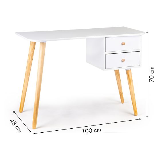 Modern Computer Desk with 2 Drawers MODERNHOME