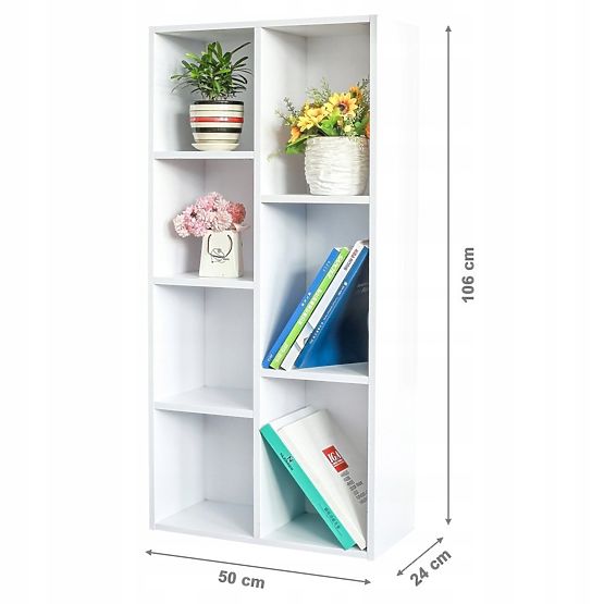 White Bookshelf ModernHome