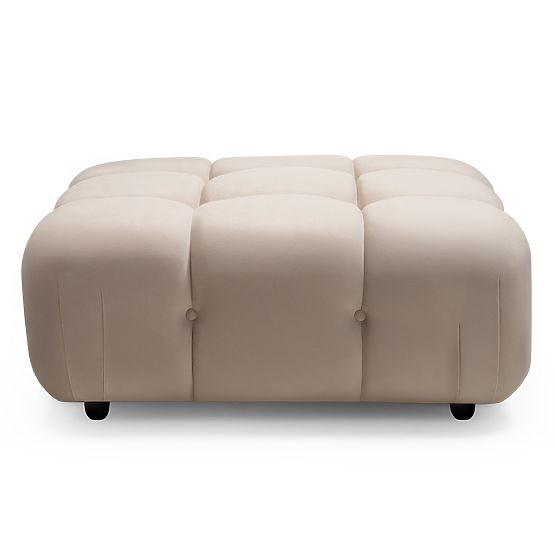 Modular Ottoman Fluf Big 96 cm Light Beige, Velvet