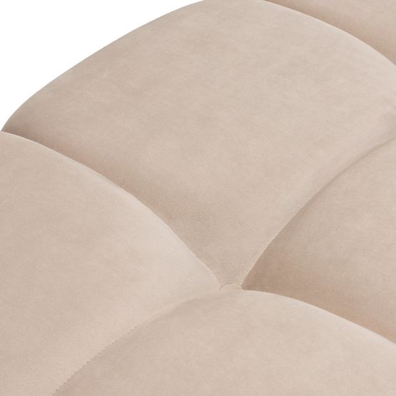 Modular Ottoman Fluf Big 96 cm Light Beige, Velvet