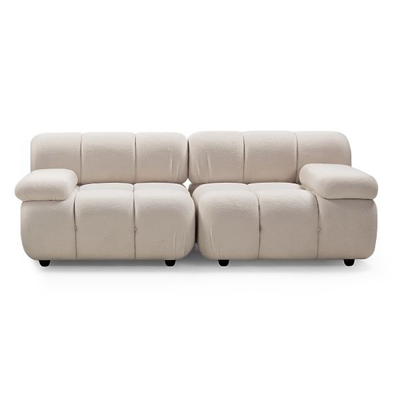 Modular Sofa Fluf Big 2-piece, Light Beige, Boucle
