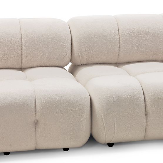 Modular Sofa Fluf Big 2-piece, Light Beige, Boucle