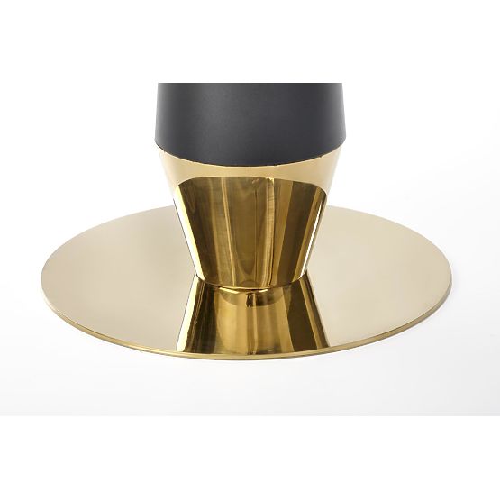 MOLINA Round Table, Black Marble / Black / Gold (2p=1pc)