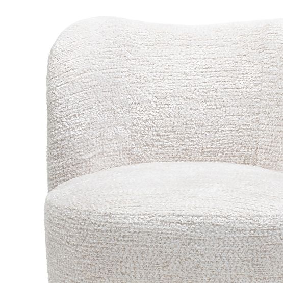 Monroe Relaxation Chair Beige/Natural, Rounded Shapes, Ball Legs