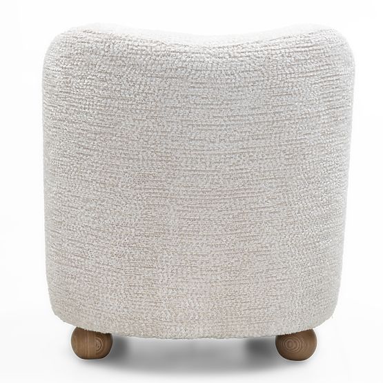 Monroe Relaxation Chair Beige/Natural, Rounded Shapes, Ball Legs