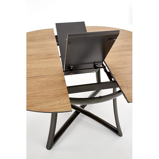 MORETTI Extendable Table Top - Golden Oak / Gray, Legs - Anthracite (2p=1pc)