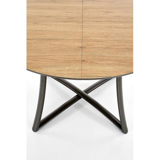 MORETTI Extendable Table Top - Golden Oak / Gray, Legs - Anthracite (2p=1pc)