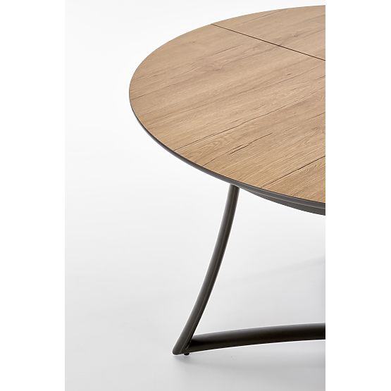 MORETTI Extendable Table Top - Golden Oak / Gray, Legs - Anthracite (2p=1pc)