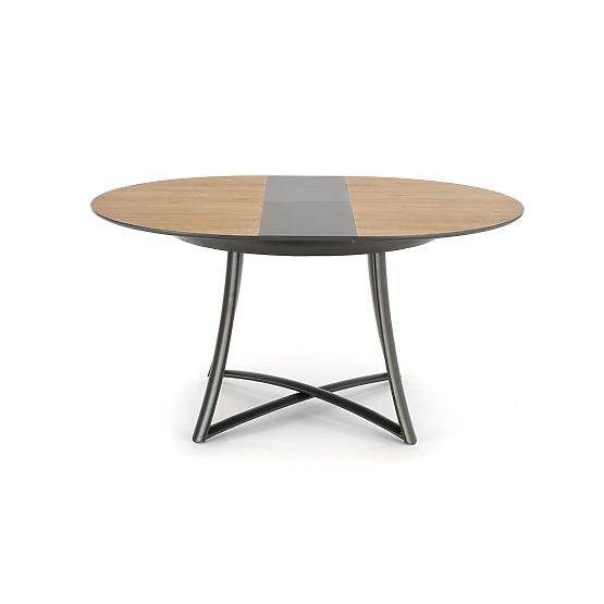 MORETTI Extendable Table Top - Golden Oak / Gray, Legs - Anthracite (2p=1pc)