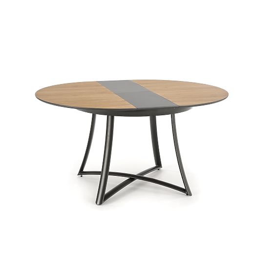 MORETTI Extendable Table Top - Golden Oak / Gray, Legs - Anthracite (2p=1pc)