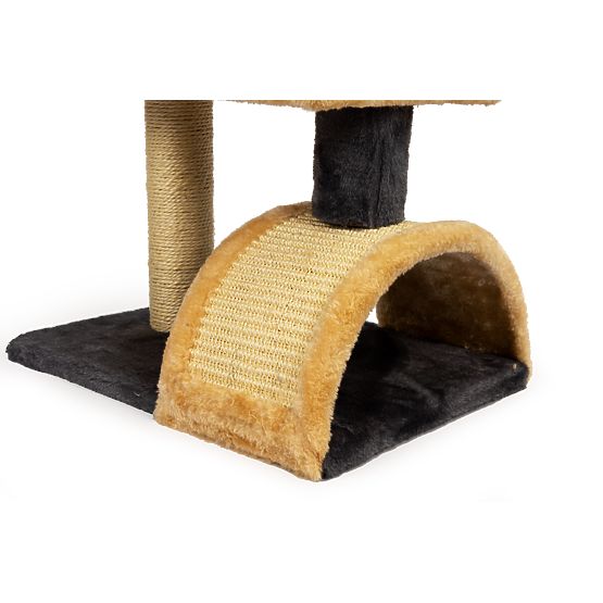 Multi-Level Cat Scratching Post with Bed and Hanging Toy