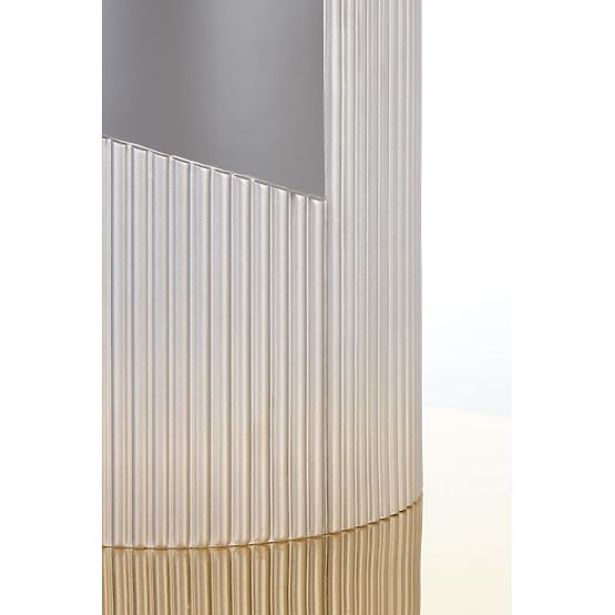 MUSCAT extendable table top - grey marble, leg - light grey / gold (3p=1pc)