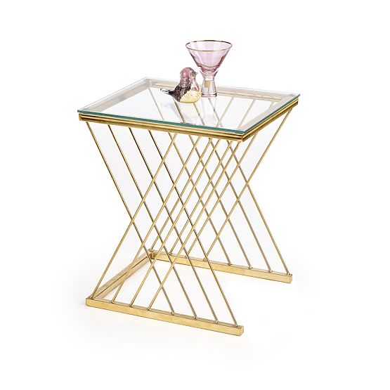 NANCY table gold / transparent (2p=1pc)