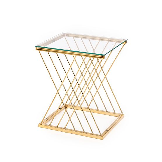 NANCY table gold / transparent (2p=1pc)