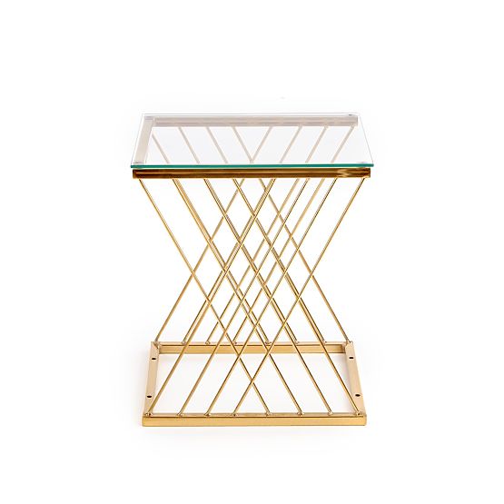 NANCY table gold / transparent (2p=1pc)