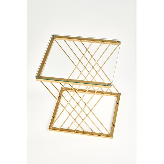 NANCY table gold / transparent (2p=1pc)