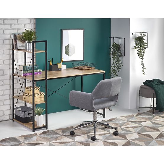 NARVIK B1 Desk - Sonoma Oak/Black