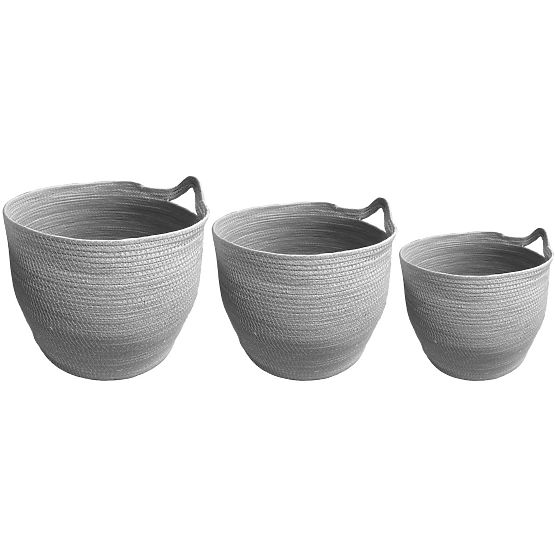 Natural BOHO Baskets - Set of 3