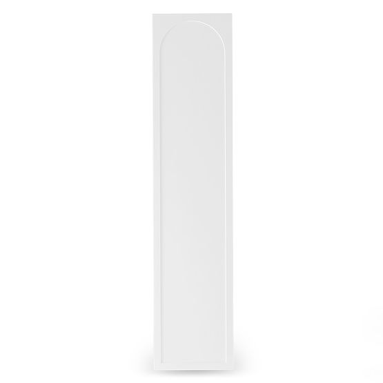 Neroli Wardrobe Door, 45.6 cm, Arched Panel, White, Left