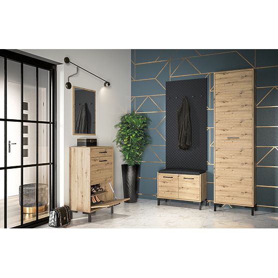 Nevio mirror - artisan oak