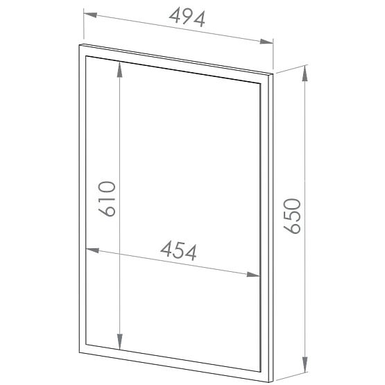 Nevio mirror - artisan oak