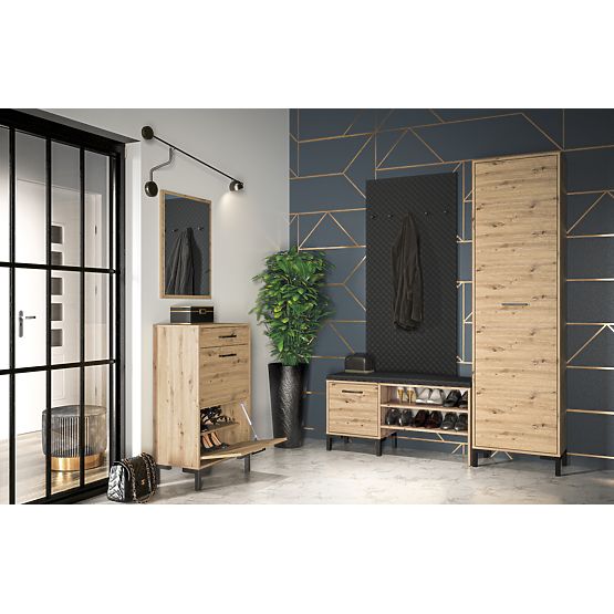 Nevio shoe rack - artisan oak