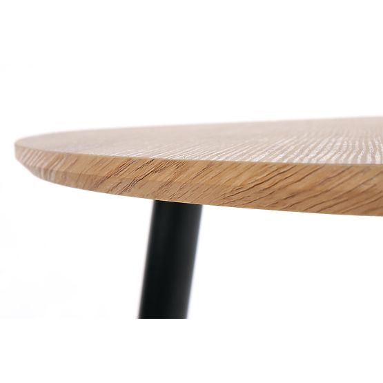 NICEA 2, set of 2 benches golden oak/black (2pcs=1set)