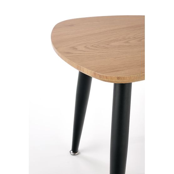 NICEA 2, set of 2 benches golden oak/black (2pcs=1set)